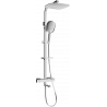 Mexen CQ22 bath and shower set with a rainmaker and thermostatic mixer tap, Chrome - 779102295-00