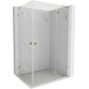 Mexen Lunar L Duo Right-Swing Shower Cabin 120 x 95 cm, Transparent, Gold - 834L-120P-095L-50-00