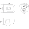 Mexen Margo WC Concealed Set Fenix XS-U with WC Bowl, White Gloss - 6853342XX00
