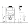 Mexen flush-mount Felix XS-U toilet frame and bowl set Teo, White - 6853385XX00