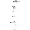 Mexen CQ33 bath-shower set with rain shower and thermostatic faucet, chrome - 779103395-00
