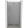 Mexen Lunar-F folding shower door right 50 cm, transparent, brushed gold - 836-050-000-55-00-P
