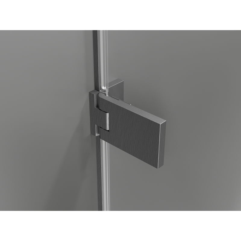 Mexen Lunar-F folding shower door right 50 cm, transparent, brushed gun gray - 836-050-000-66-00-P