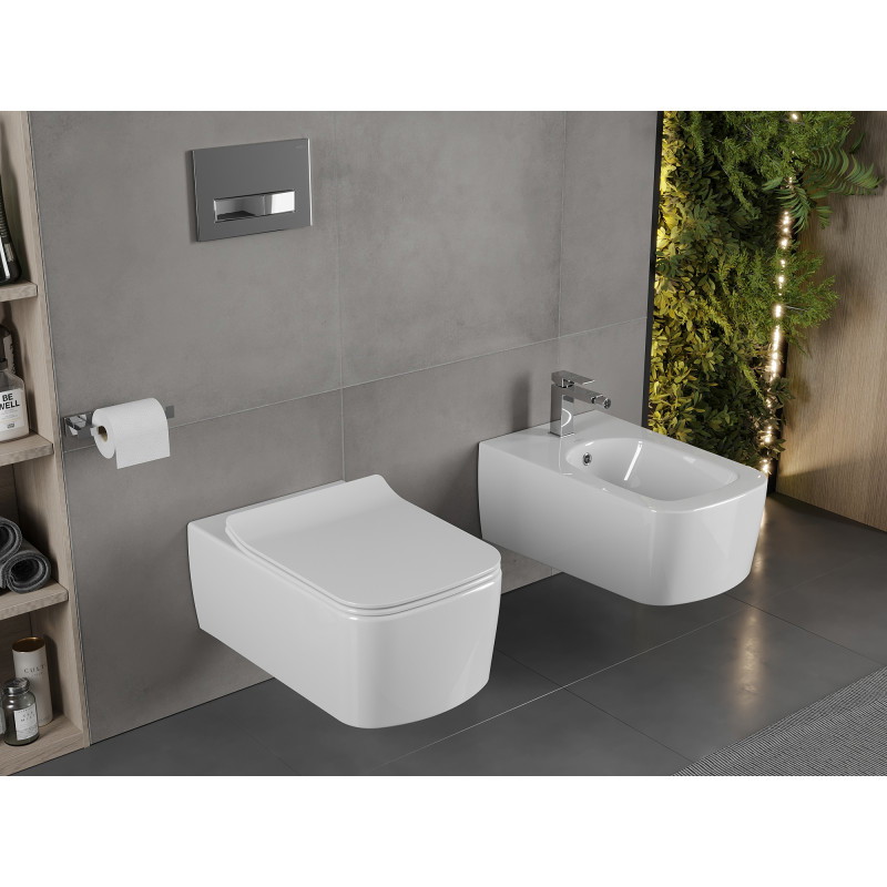 Mexen York Fenix B concealed bidet frame set with bidet, white - 69935115500