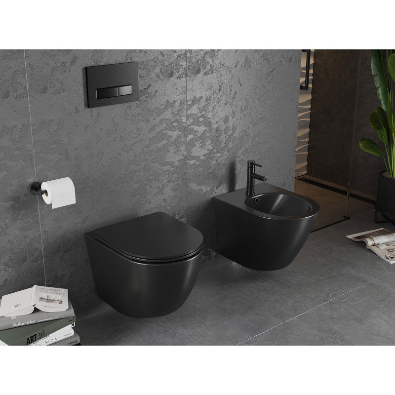 Mexen concealed bidet set Fenix B with Lena bidet, black matte - 69935224885