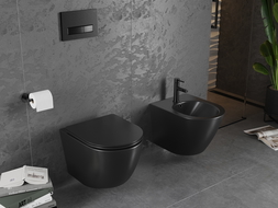 Mexen flush-mounted Felix B bidet frame and bidet set Lena, Black matt - 69935224885