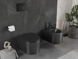 Mexen Sofia concealed bidet set Fenix B with bidet, black matte - 69935544885
