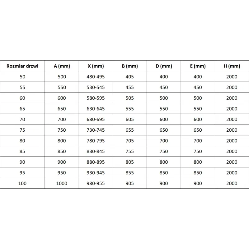 Mexen Mist-B 80 cm hinged shower door, transparent, brushed gold - 8A2-080-000-55-00