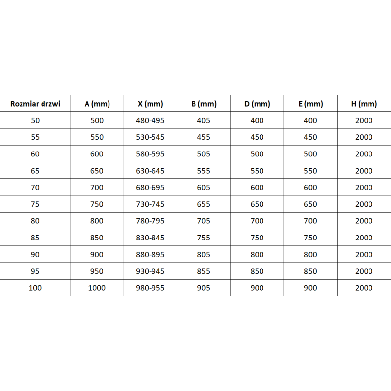 Mexen Mist-B hinged shower door 60 cm, transparent, brushed copper - 8A2-060-000-65-00