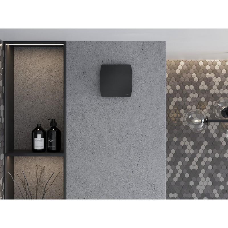 Mexen AXS 120 bathroom fan with humidity sensor, black - W9601-125H-70