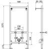Mexen flush-mounted Felix B bidet frame and bidet set Rico, Black matt - 69935724885