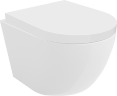 Mexen Lena Rimless WC bowl with soft-close hard seat, duroplast, glossy white - 30220200