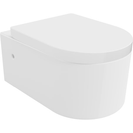 Mexen Sofia Rimless toilet bowl with a hard soft-close seat, White - 30798000