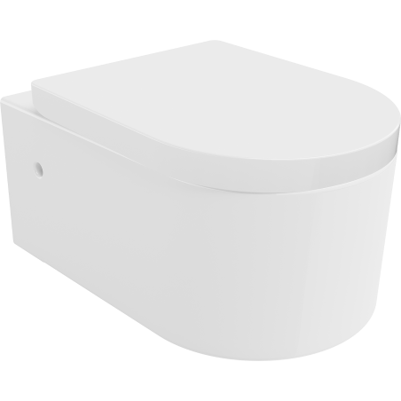 Mexen Sofia toilet bowl with slow-closing hard seat, white gloss - 30798000