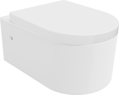 Mexen Sofia Rimless toilet bowl with a hard soft-close seat, White - 30798000