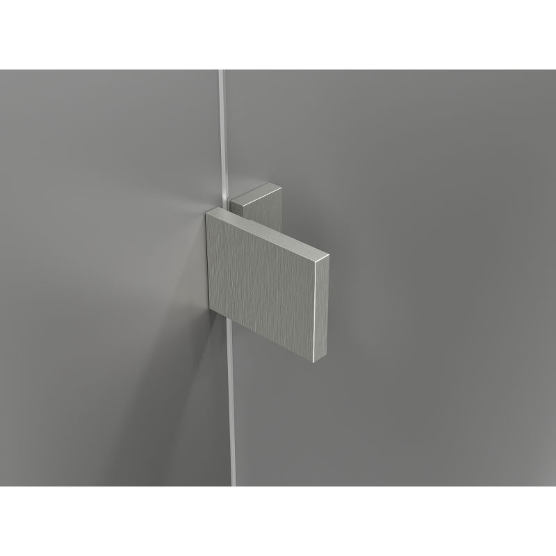 Mexen Lunar L Duo right hinge shower cabin 90 x 85 cm, transparent, brushed nickel - 834L-090P-085L-97-00