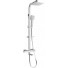 Mexen CQ45 bathtub-shower set with rain shower and thermostatic faucet, chrome - 779104595-00