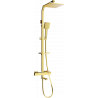 Mexen CQ45 bath-shower set with rain shower and thermostatic mixer, gold - 779104595-50