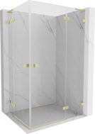Mexen Lunar L Duo hinged shower cabin right 115 x 95 cm, transparent, brushed gold - 834L-115P-095L-55-00