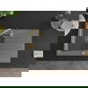 Mexen Cesar 1-compartment granite sink with a drip tray 775 x 470 mm, Grey, siphon Gold - 6514771010-71-G