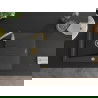 Mexen Cesar 1-compartment granite sink with a drip tray 775 x 470 mm, spotted black, siphon Gold - 6514771010-76-G