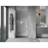 Mexen Mist-B 50 cm Hinged Shower Door, Transparent, Chrome - 8A2-050-000-01-00