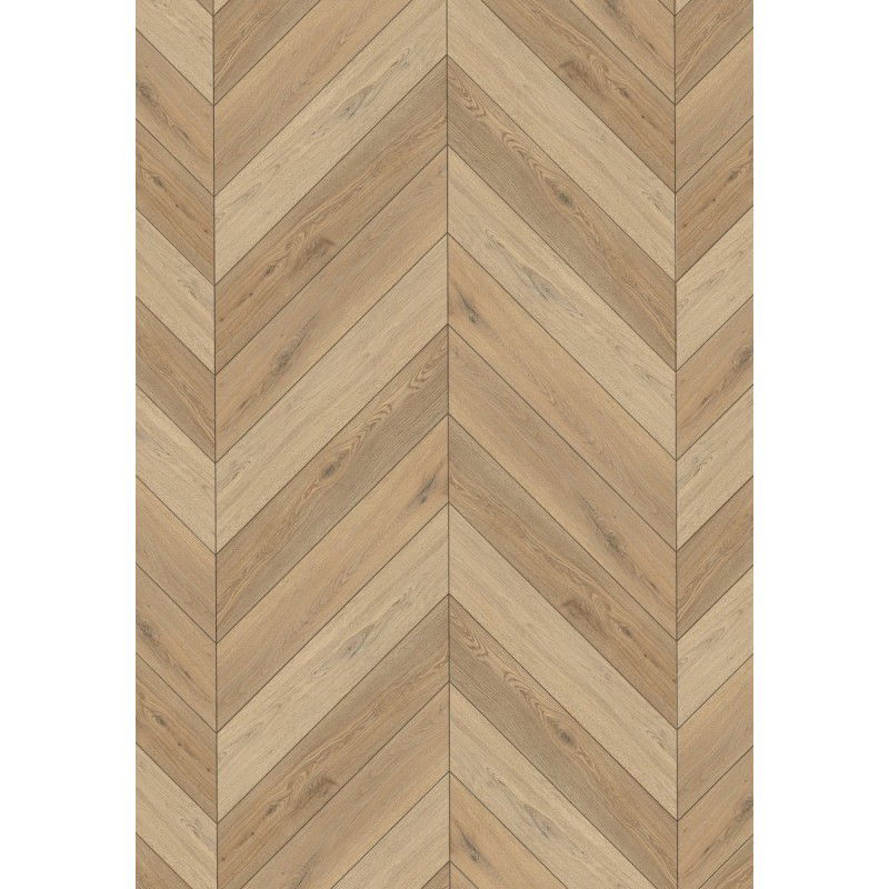 Mexen Rocky Mountain vinyl panels French herringbone 650 x 127 mm SPC 6.5 mm, IXPE underlay 1.5 mm, 4 V-Groove, Oak - F1287