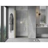 Mexen Mist-B 65 cm Hinged Shower Door, Transparent, Brushed Gold - 8A2-065-000-55-00