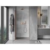 Mexen Mist-B hinged shower door 60 cm, transparent, brushed copper - 8A2-060-000-65-00