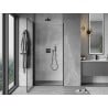 Mexen Mist-B left hinged shower door 100 cm, black frame, black - 8A2-100-000-70-70-L