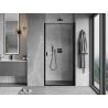 Mexen Mist-B right-hand hinged shower door 70 cm, black frame, black - 8A2-070-000-70-70-P