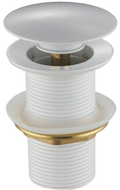 Mexen small round click-clack plug, White - 79910-20