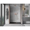 Mexen Mist-B 100 cm Hinged Shower Door, Transparent, Brushed Copper - 8A2-100-001-65-00