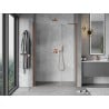 Mexen Mist-B 110 cm Hinged Shower Door, Transparent, Brushed Copper - 8A2-110-001-65-00