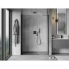 Mexen Mist-B Shower Hinged Door 115 cm, Transparent, Black - 8A2-115-001-70-00