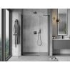 Mexen Mist-B 120 cm Hinged Shower Doors, Transparent, Black - 8A2-120-001-70-00