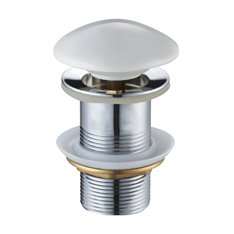 Mexen pull click-clack round, white ceramic - 79910-25