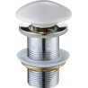 Mexen pull click-clack round, white ceramic - 79910-25