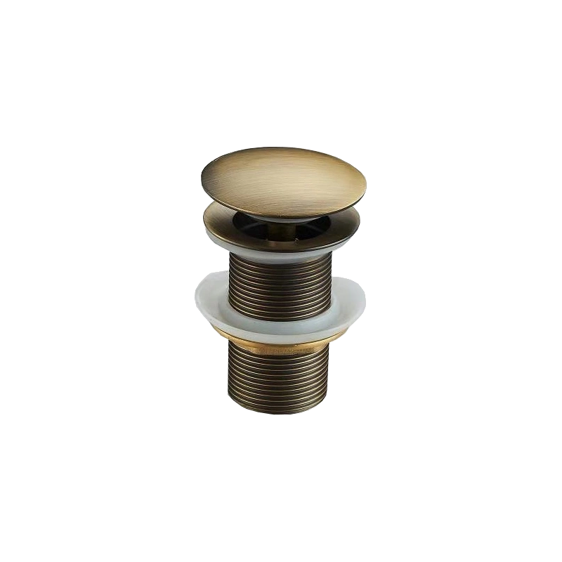 Mexen round click-clack plug, antique bronze - 79910-30
