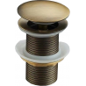 Mexen round click-clack plug, antique bronze - 79910-30
