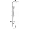 Mexen CQ62 bath-shower set with rainfall showerhead and thermostatic mixer, chrome - 779106295-00