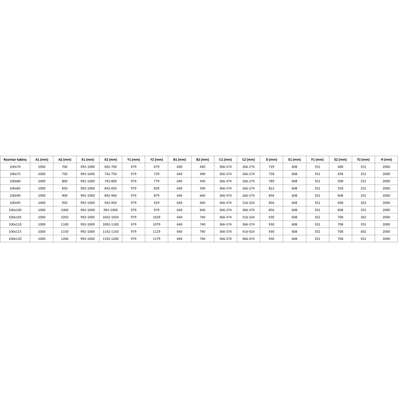 Mexen Lunar L Duo right swing shower cabin 100 x 75 cm, transparent, brushed gun gray - 834L-100P-075L-66-00