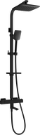 Mexen CQ62 bath-shower set with rain shower and thermostatic mixer, black - 779106295-70