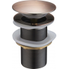 Mexen click-clack plug round, antique copper - 79910-45