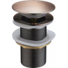 Mexen round click-clack plug, antique copper - 79910-45