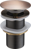 Mexen round click-clack plug, antique copper - 79910-45