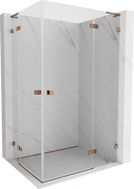 Mexen Lunar L Duo Shower Cabin Hinged Right 75 x 70 cm, Transparent, Rose Gold - 834L-075P-070L-60-00