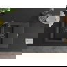 Mexen Gaspar 1.5-compartment granite sink with a drip tray 737 x 475 mm, spotted black, siphon Black - 6507731505-76-B