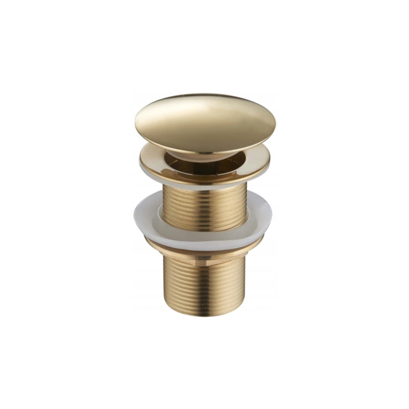 Mexen small round click-clack plug, Gold - 79910-50