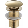 Mexen round click-clack drain, gold - 79910-50